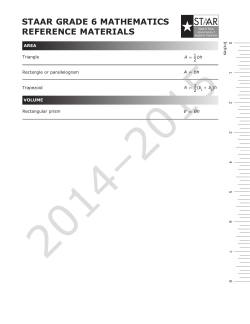 staar grade 6 mathematics reference materials