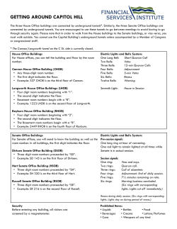 getting around capitol hill - Financial Services Institute