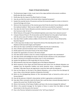 Chapter 19 Study Guide Questions 1. The Renaissance began in