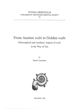 From Austere wabi to Goldenwabi