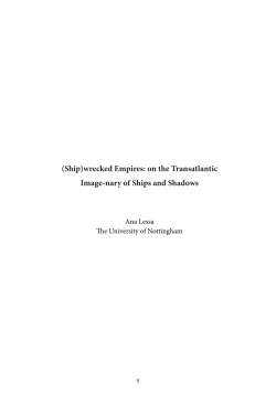 (Ship)wrecked Empires: on the Transatlantic Image