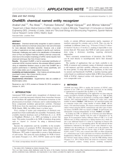 CheNER: chemical named entity recognizer