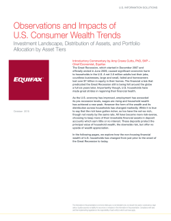 Observations and Impacts of US Consumer Wealth Trends