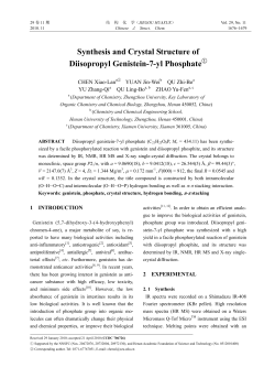 Synthesis and Crystal Structure of Diisopropyl Genistein-7-yl