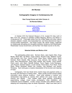 Art Review Cartographic Imagery in Contemporary Art