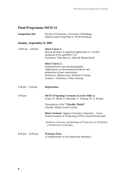 Final Programme ISCD 14