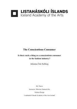 The Conscientious Consumer