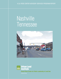 Nashville Tennessee - Urban Land Institute