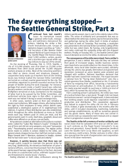 Director of Education The day everything stopped&mdash;The Seattle