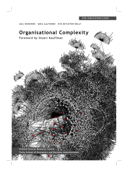 Organisational Complexity