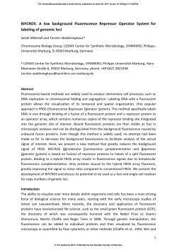 Messerschmidt et al., 2015 - G3: Genes | Genomes | Genetics