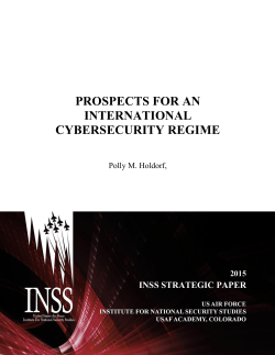 prospects for an international cybersecurity regime