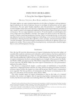 Infectious burglaries: A test of the near repeat