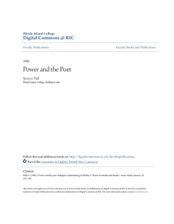 Power and the Poet - Digital Commons @ RIC