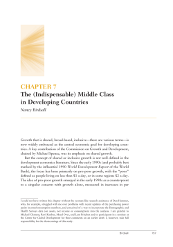 (Indispensable) Middle Class in