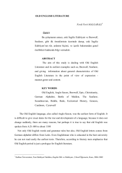 OLD ENGLISH LITERATURE