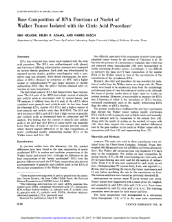 Base Composition of RNA Fractions of Nuclei of