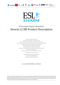 Swarm L2 IBI Product Description