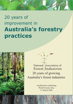 Australia`s forestry practices