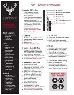 Installation Sheet