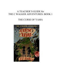 A TEACHER`S GUIDE for THE C WALKER ADVENTURES: BOOK 1