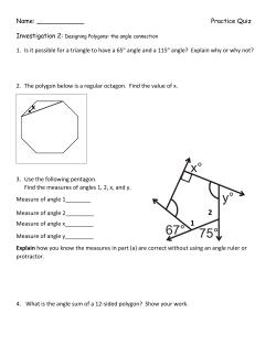 Practice Quiz 1. Is it possible for a triangle to have a 65&deg; angle and a