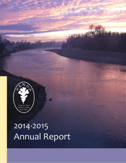 ARNHA Annual Report 2014-2015 - American River Natural History