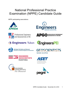 (NPPE) Candidate Guide
