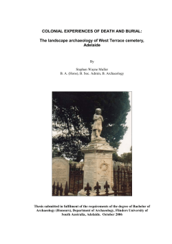 Colonial Experiences of Death and Burial: The
