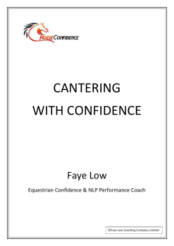 cantering with confidence