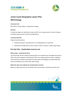 Comprehension &ndash; Wind Energy Powering The Future