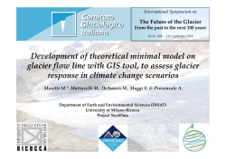 Development of theoretical minimal model on glacier flow line with