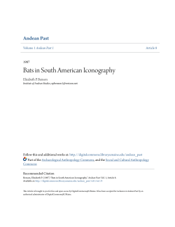 Bats in South American Iconography
