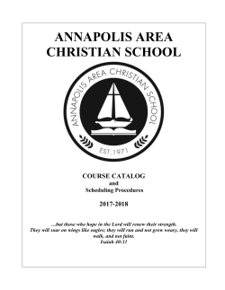 2017-18 - Annapolis Area Christian School