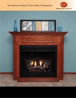 Jefferson Series Vent-Free Fireboxes