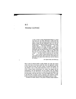 FEMALE GOTHIC