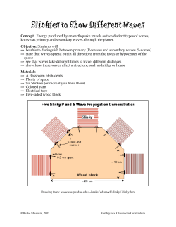 Slinkies to Show Different Waves