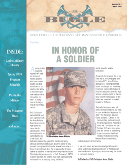 March - Wisconsin Veterans Museum