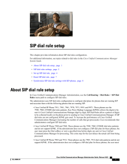 SIP dial rule setup