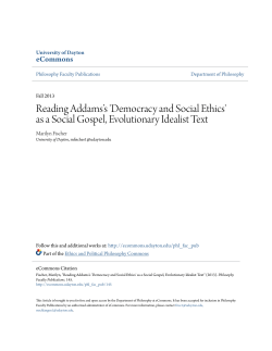 as a Social Gospel, Evolutionary Idealist Text
