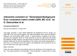 Interactive comment on &ldquo;Generalized Background Error