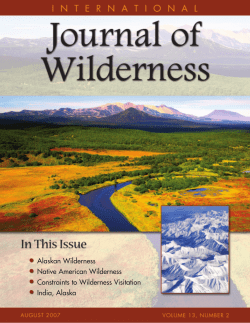 stewardship - International Journal of Wilderness