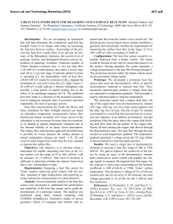A HEAT FLUX INSTRUMENT FOR MEASURING VENUS SURFACE