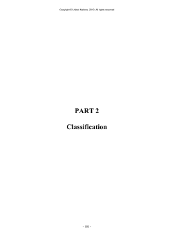 PART 2 Classification