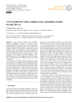 A 24-variable low-order coupled ocean–atmosphere model: OA
