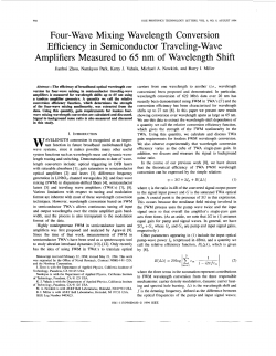 Four-wave mixing wavelength conversion efficiency in