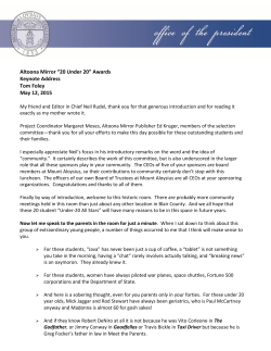 20 Under 20 - Mount Aloysius College