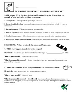 Scientific method - Magoffin County Schools