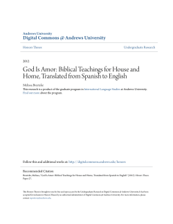 God Is Amor: Biblical Teachings for House and Home, Translated