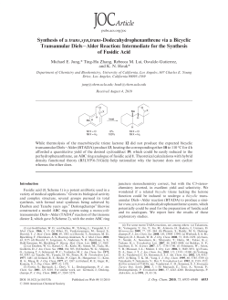Synthesis of a trans,syn,trans-Dodecahydrophenanthrene via a